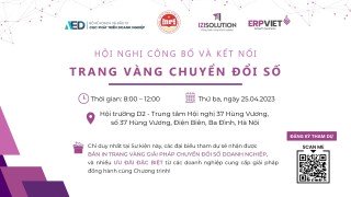 THƯ MỜI THAM DỰ “HỘI NGHỊ CÔNG BỐ VÀ KẾT NỐI TRANG VÀNG GIẢI PHÁP CHUYỂN ĐỔI SỐ”