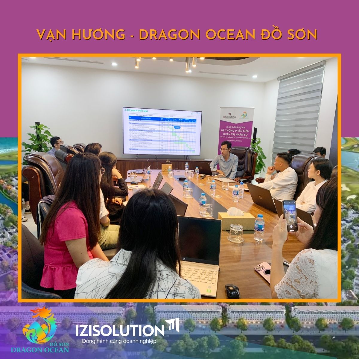 Khởi động dự án hệ thống phần mềm quản trị nhân sự Dragon Ocean Đồ Sơn 3