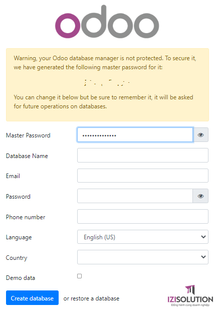 Hướng dẫn cài đặt Odoo 15 cho windows 12