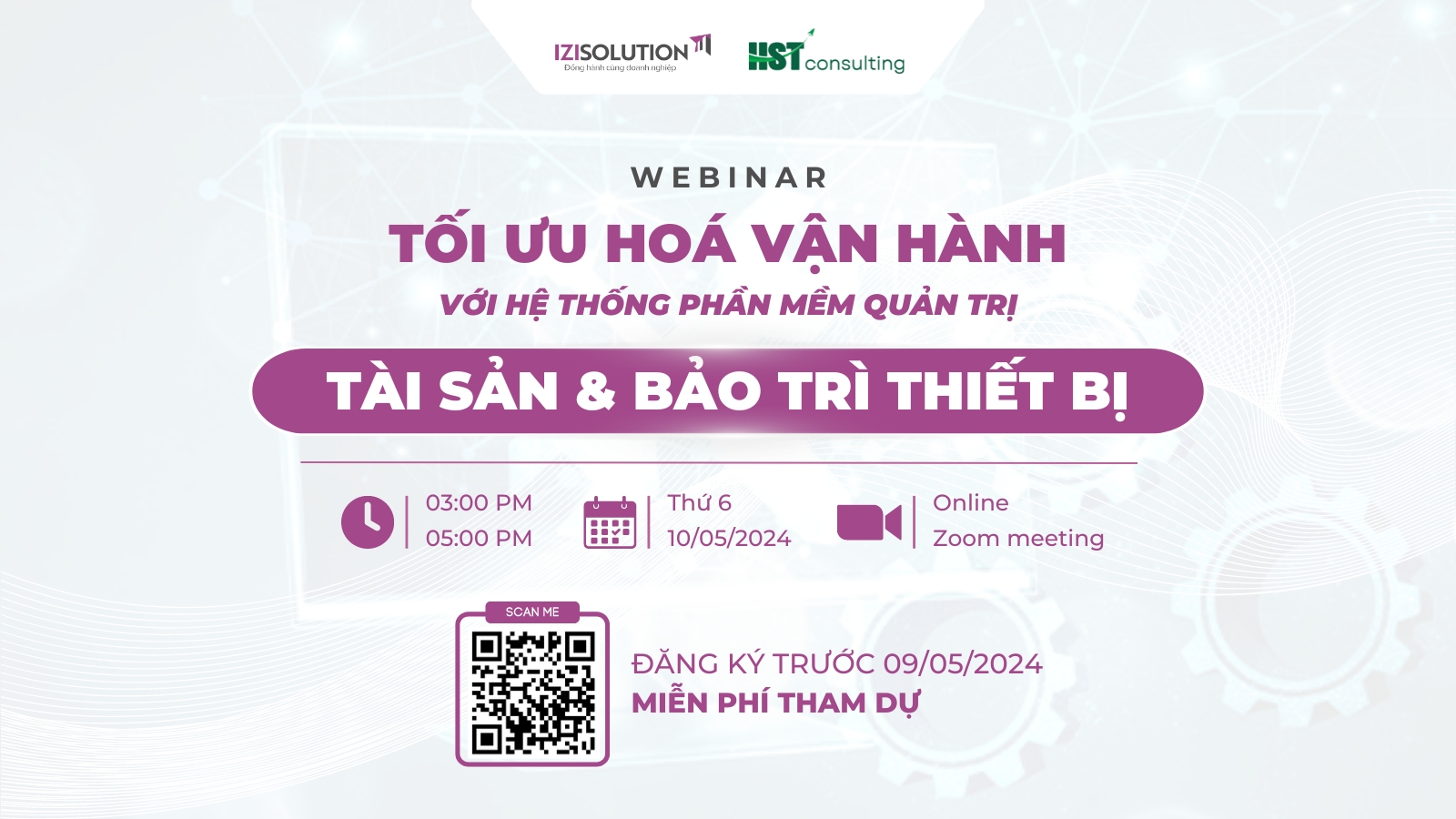 Webinar Quản lý Tài sản & Bảo trì thiết bị