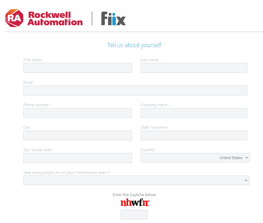 Điền thông tin Fiix CMMS