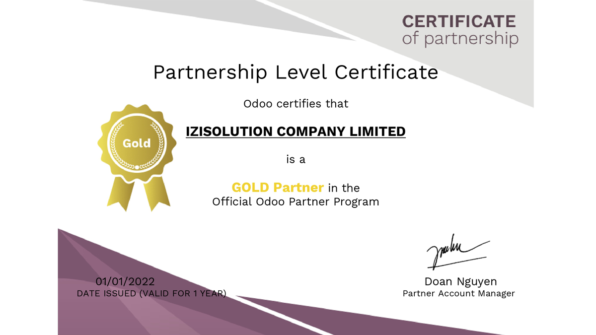 odoo gold partner